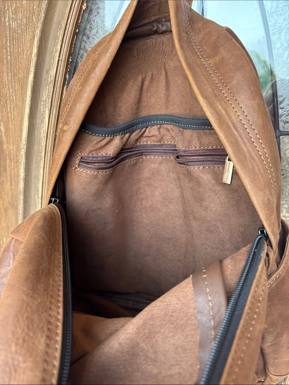 Genuine leather GTR backpack!